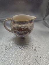 VINTAGE JAMES KENT LTD. "POMPADOUR" FLORAL GOLD PITCHER