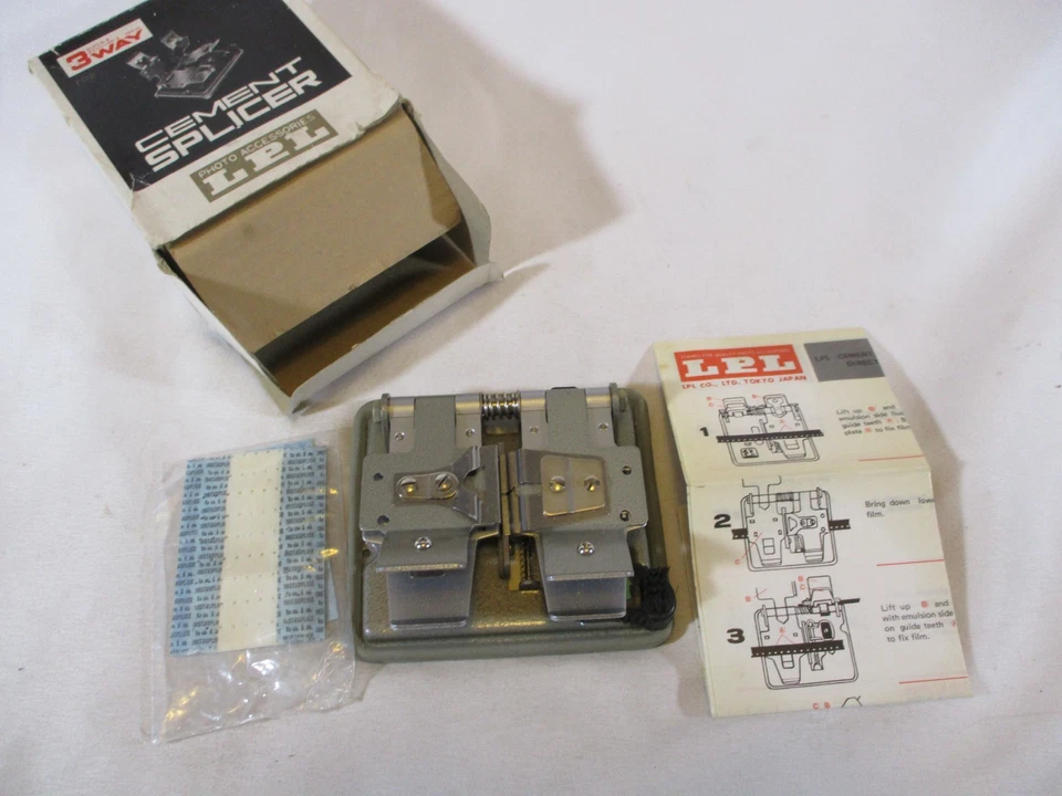 Empalmadora de cemento de 3 vías LPL 702 de colección Super 8 regular 8 16 mm herramienta de edición de película Foto 2 de 4