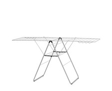 Image of Brabantia HangOn Laundry Drying Rack (25m / Metallic Grey) Compact, Foldaway,