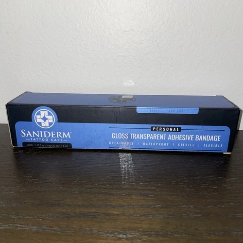 NEW Saniderm Original Tattoo Aftercare Bandage Personal Roll (10 in x 2 yd) - product listing photo