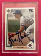 Eric Karros 1991 Upper Deck #24 RC. A fan favorite. Dodger 1st baseman. Signed.