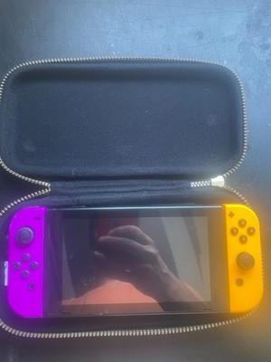 Nintendo Switch 32GB Handheld Console Orange/Purple handhelds with 128 SD Card