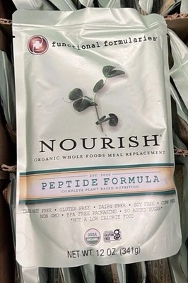 24 Pouches Nourish Peptide Tube Feeding Formula Functional Formularies exp 2027