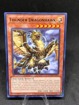 2x Yu-Gi-Oh! Thunder Dragonhawk MZTM-EN076 1st Edition (UR) NM