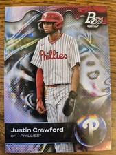 2023 Bowman Platinum - Top Prospects Justin Crawford #TOP-5 Ice Foil (RC)