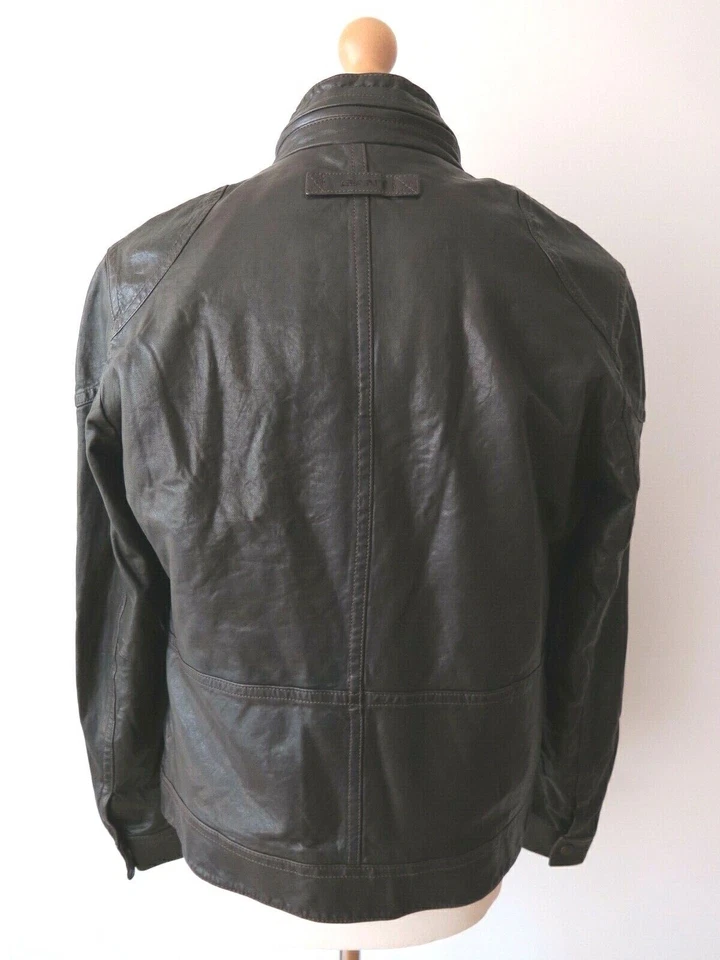 GANT "Bleecker Street" Men's Biker Leather Jacket – Size M Brand New – RRP €699 - Image 3 of 4