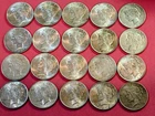 Lot of 20 Peace Silver $1 Coins 1922 Lady Liberty & Eagle Design Circulated