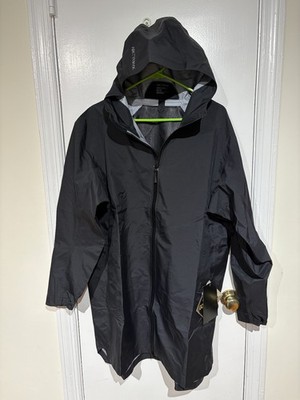 NWT Arc'teryx Salal Hooded Rain Jacket Hoody Womens XL Black Gore-tex waterproof