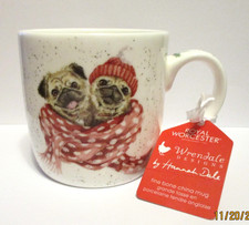 Royal Worcester Wrendale Mug Snug As A Pug Ha...