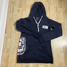 UConn Huskies Women’s navy blue hooded pullover sweatshirt medium 