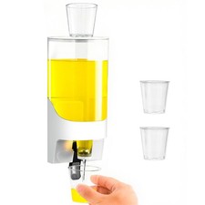 ZOBONETI 30.5OZ Automatic Mouthwash Dispenser for Bathroom, Wall White