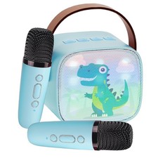 Mini Karaoke Machine for Kids Portable Karaoke Machine with 2 Bluetooth Wirel...