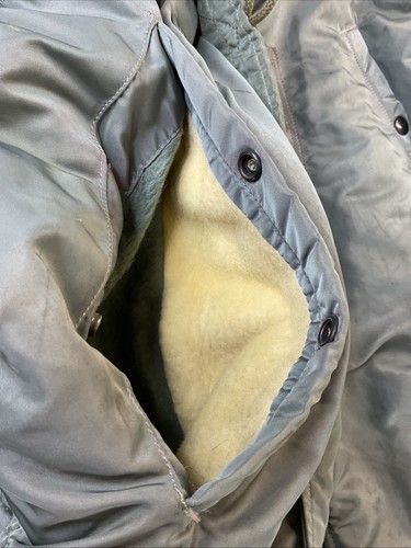 Vintage Air Force Parka Heavy 1950s USAF N-3B Jacket Albert Turner Real Fur S - Bild 21 von 22