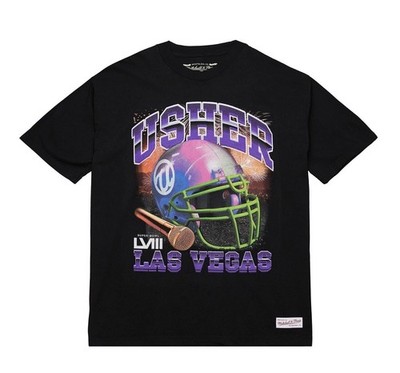 Mitchell & Ness x Usher x NFL Event Night T-Shirt Size Medium New