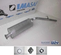 Imasaf Auspuff Endtopf+Anbauteile für NP300 Pick Up D22 2.5 Dci 2008-2012