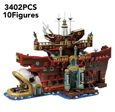 3402 Stück Baratie schwimmendes Restaurant Baustein Set neu im Karton UK Verkäufer