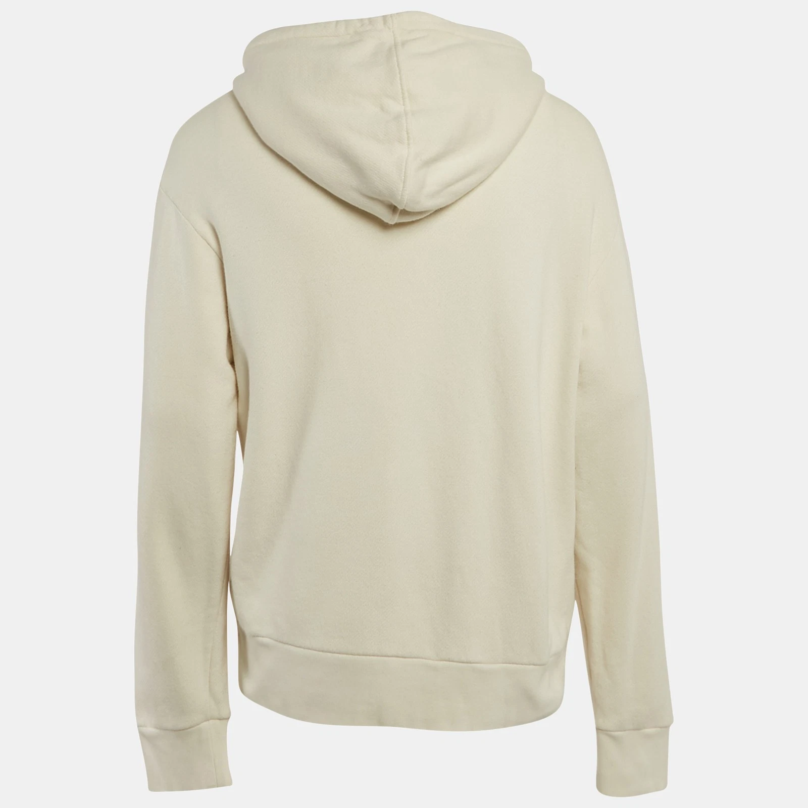 Felpa con cappuccio Gucci Off White in cotone con stampa tigre S