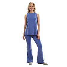 Lot of 5 Coquette Adult Large Dance Costume Blue Silver Glitter Tunic Top/Pants