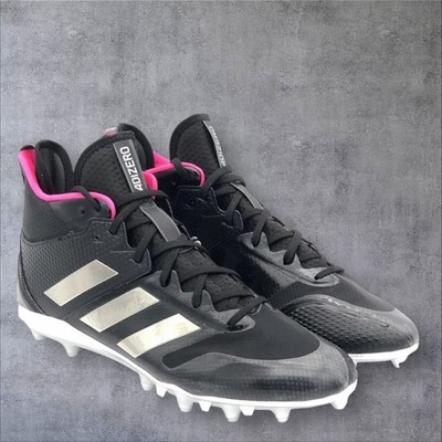Adidas Adizero Lacrosse PLL Chrome PE Cleats Black Men's 12.5US / 47.3EU -FX8035