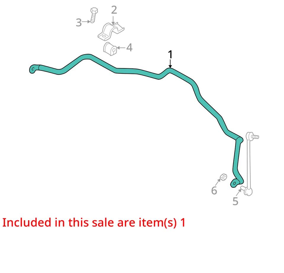 01 02 03 04 05 2001-2005 Chrysler Sebring 3.0L Front Sway Bar 82K Mi OEM - Изображение 4 из 4