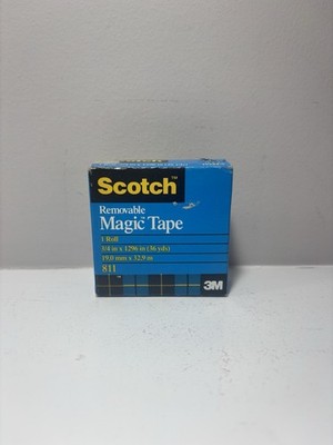 Scotch Removable Magic Tape 811 Cello Tape Roll 3M 3/4 x 1296 inch 36YD Refill