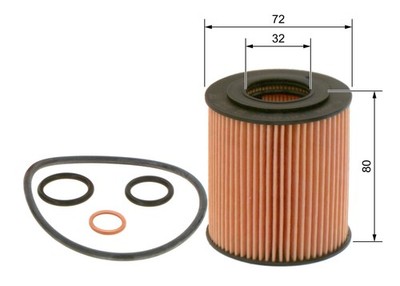 BOSCH Ölfilter 1 457 429 262 Filtereinsatz für E46 E81 BMW Z4 E85 E90 E83 X3 X1