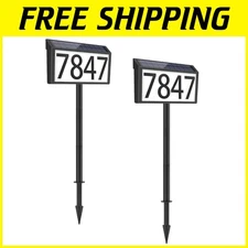 LED Illuminated Address Plaque - Outdoor Wall Numbers