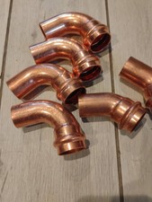 Lot Of 6 Mueller Streamline Press 1  Street x 90  Elbow Copper Fitting 4 And 2