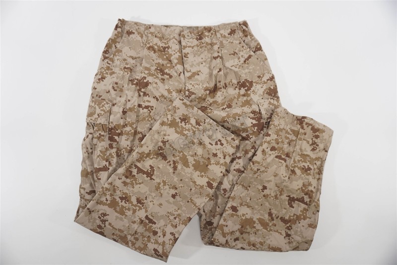 USMC MCCUU Desert MARPAT Trousers MEDIUM-SHORT MS USGI Marine Corps Pants