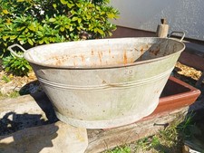 Alte große Zinkwanne XXL Zink Wanne Badewanne  