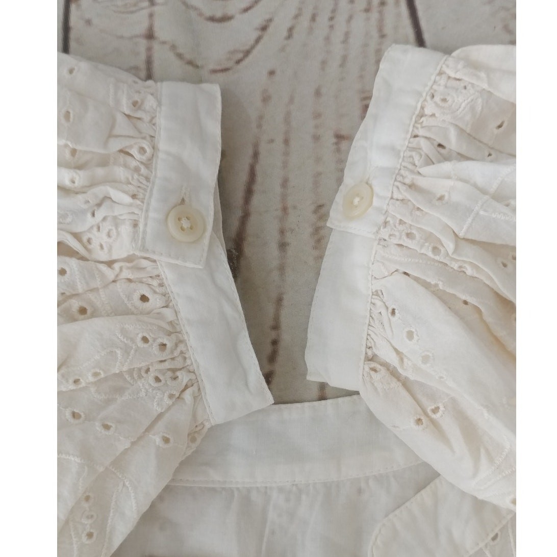 Universal Thread Eyelet Seashell Top Size XL - image 7