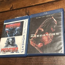 Predator / Predator 2 (Blu-ray, 1990) And Predators 2010 Lot