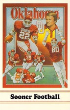1983 Oklahoma Sooner Football sports card Ted...