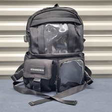 Kawaii ITA Backpack STEAMEDBUN Black Anime Pin Display Laptop Travel Bag YKK Zip