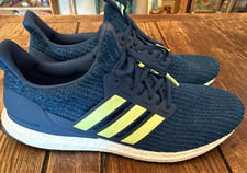 Adidas UltraBoost 4.0 Legend Marine BLUE HI RES YELLOW RUNNING Shoes Dad 14