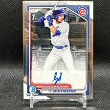 Ty Southisene 2024 Bowman 1st Base Chrome Prospect Auto Chicago Cubs CPA-TS