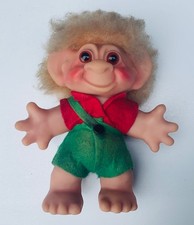 Vintage Dam Boy Troll - Made in Denmark. 6 Inches.