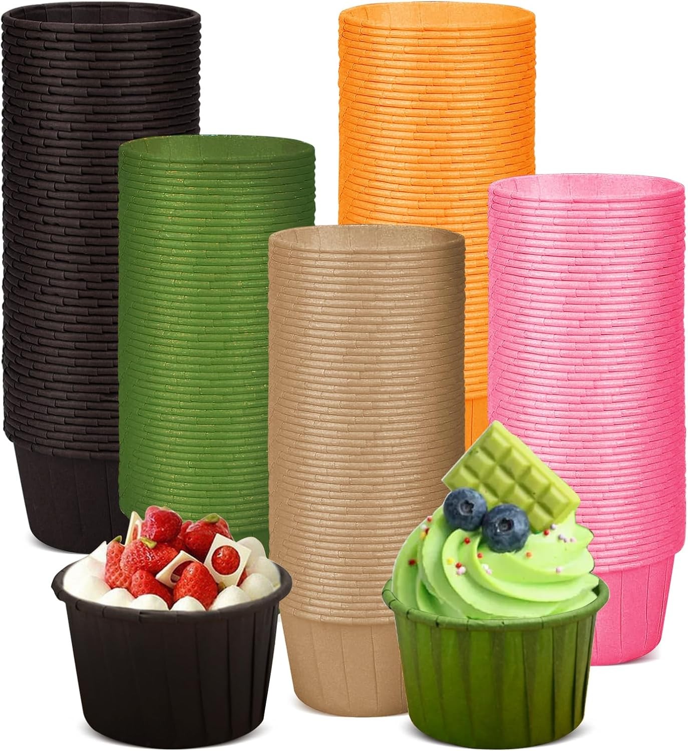 Cupcake Cases for Baking,150Pcs Muffin Cases for Baking, 4.5×3cm Paper Cupcake
