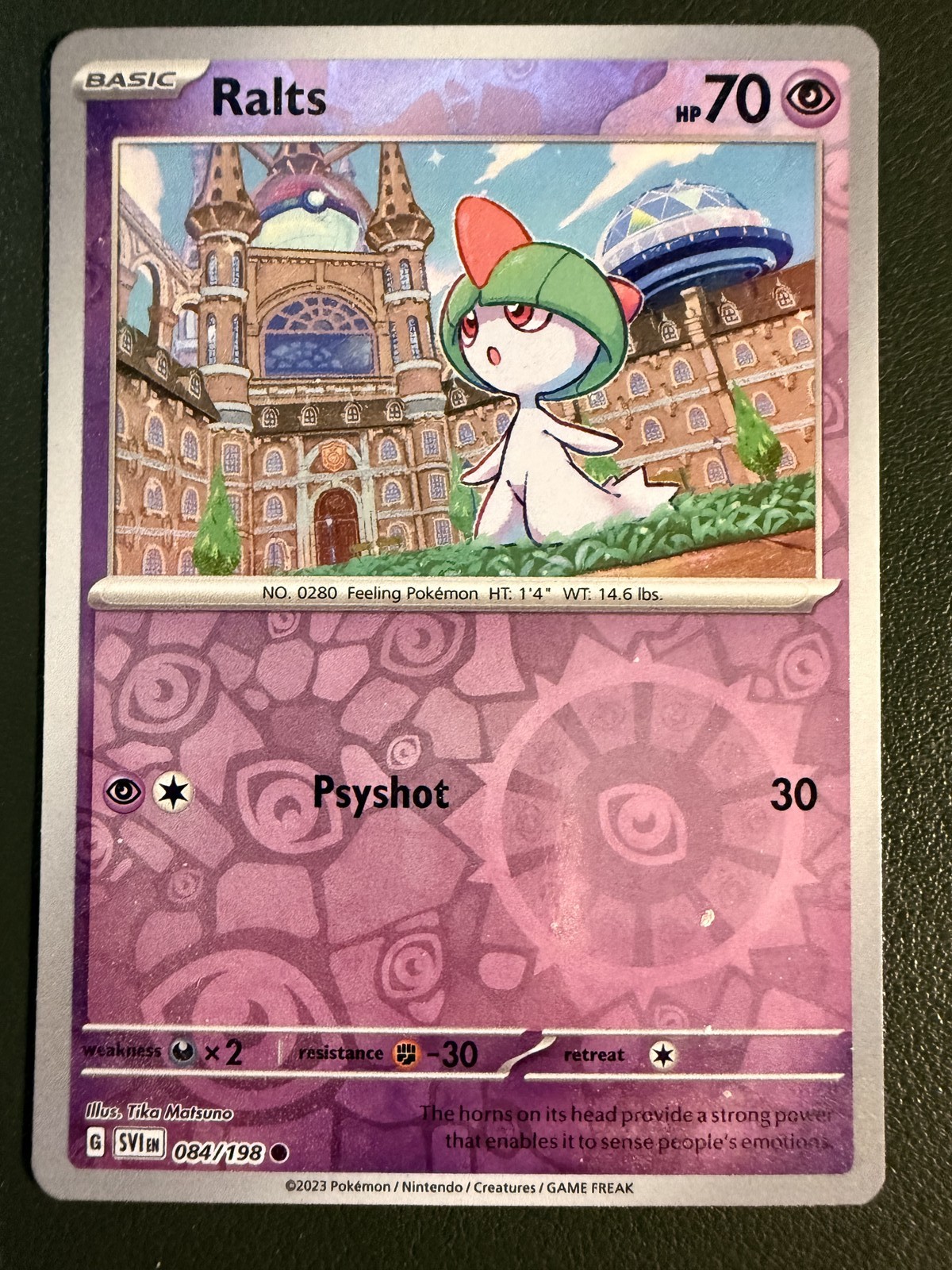 Pokemon TCG Ralts 84/198 Scarlet & Violet Reverse Holo NM