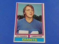 1974 TOPPS FOOTBALL #074 PAT HUGHES HIGH GRADE NEAR MINT NRMT