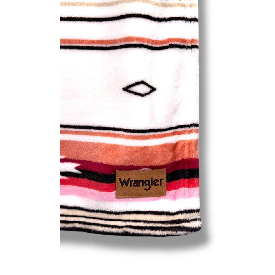 Manta Wrangler de gran tamaño ultra felpa a rayas aztecas del suroeste acogedora suave Foto 4 de 4