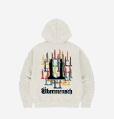 【G-DRAGON】 Ubermensch Hoodie White ★大人気★ G-DRAGON Ubermensch Hoodie Zip-Up, Oatmeal (100% Authentic