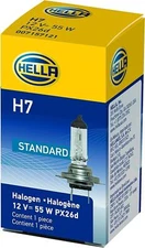 Hella H7 Standard Halogen 12V 55W Replacement Headlight Bulb PX26D  (2 Pack)