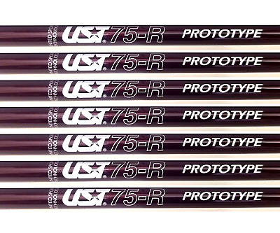 UST 4-PW (7) IRON SHAFTS 75R RARE PROTOTYPE REGULAR FLEX UST 4-PW (7) IRON SHAFTS 75R RARE PROTOTYPE REGULAR FLEX