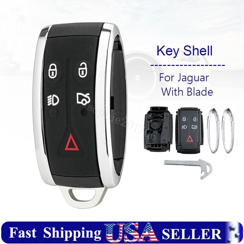 Reemplazo para Jaguar XF XK XKR 2009 2010 2011 2012 Mando a distancia Llavero Carcasa Estuche - Imagen 1 de 8