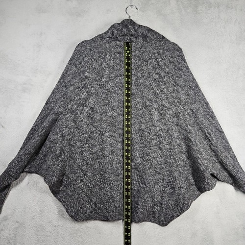 Express Oversized Sweater Cardigan Long Bat Wing Slv Open Front Wool Knit Sz S - Picture 8 of 11
