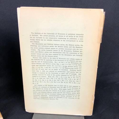 Bulletin of the University of Wisconsin 1907 1908 Amelia Ford & George Sellery - Picture 9 of 20