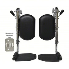 Alco 83223 Elevating Leg Rest,Black Calf Pad