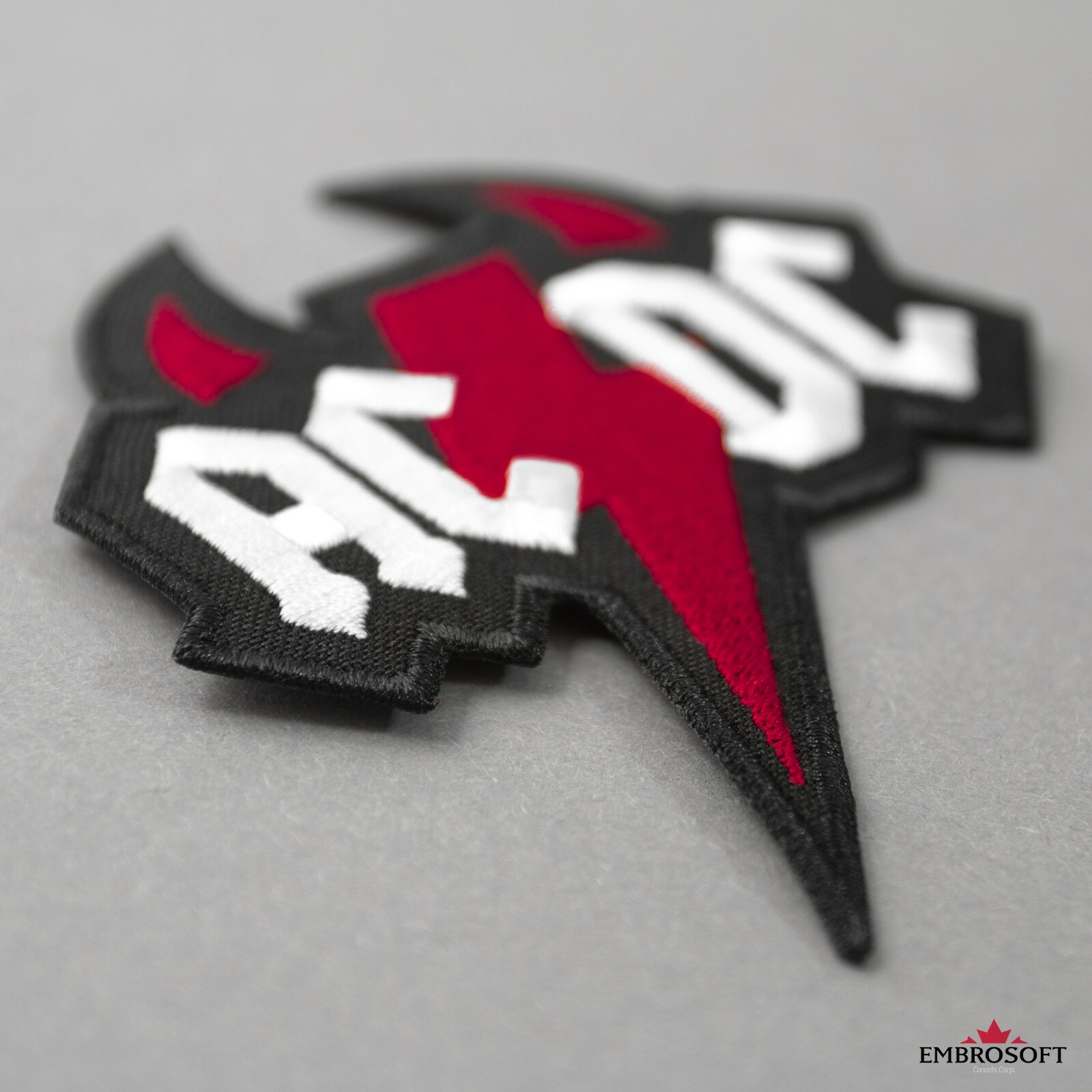 AC/DC Devil Logo Music Rock Band Embroidered Patch Iron On SIZE: 3.1