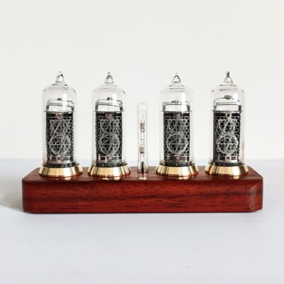 Former Soviet Union IN14 4-Digit Nixie Tube Clock Digital Clock Desktop Clock